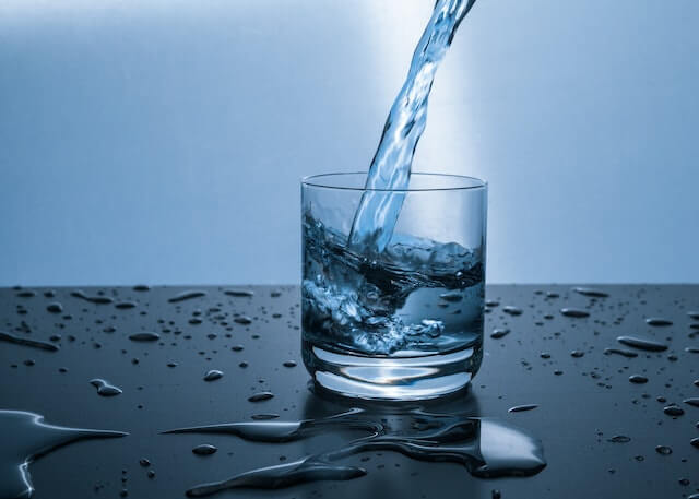 Drink plenty of water for better skin care