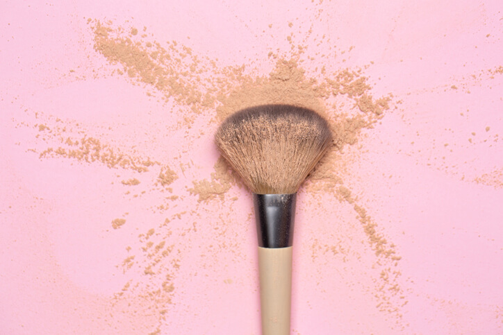 Natural makeup brushes