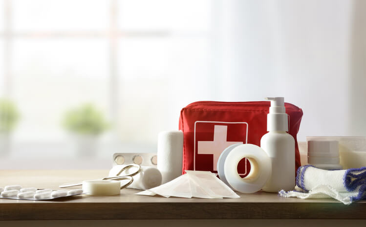 travel safe with a first aid kit