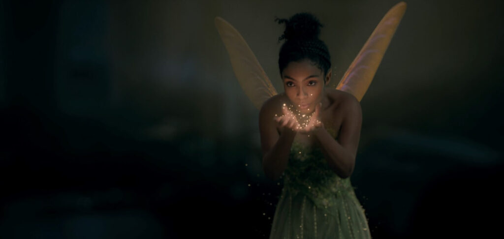 Yara Shahidi starring as Tinkbell in Peter Pan & Wendy