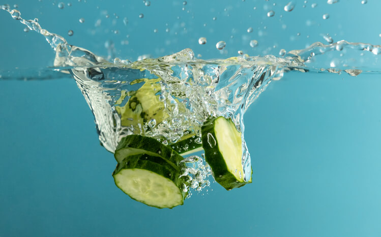 Cucumber Water provides great hydration