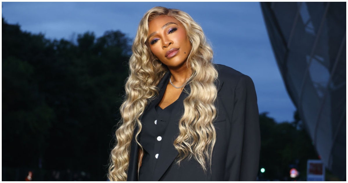 Serena Williams Louis Vuitton suit Olympic prelude