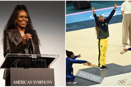 Michelle Obama Applauds Olympic Gymnasts' Show of Respect